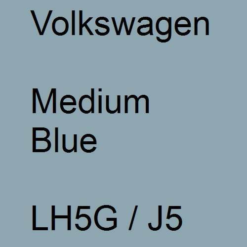 Volkswagen, Medium Blue, LH5G / J5.